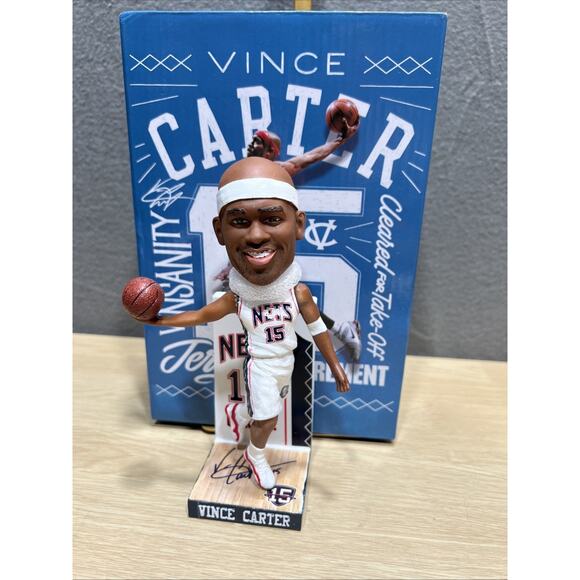 Brooklyn Nets Vince Carter Bobblehead SGA 1/25/2025 Basketball Jersey Retirement - Picture 1 of 10